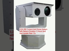 3.2A 28V वर्तमान एंटी ड्रोन सिस्टम बैटरी अवधि 5 घंटे और तेजी से अद्यतन दर 1.2s के साथ