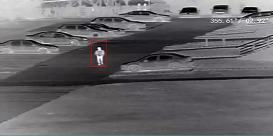 कार पर लगा दोहरी थर्मल कैमरा IP66